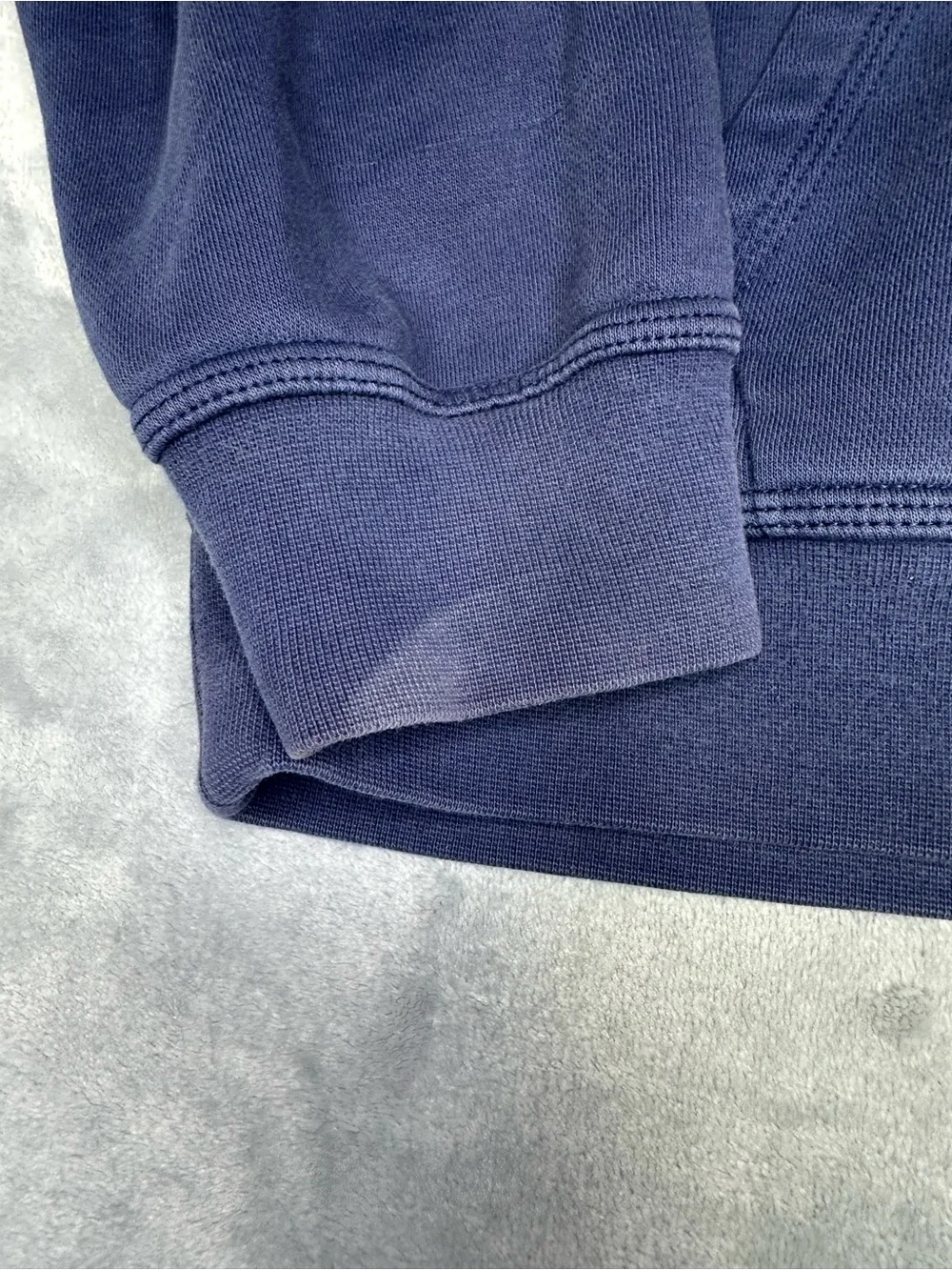 Nike Hoodie Y2K Swoosh Pull Over Sweatshirt Navy White Pockets Men’s M